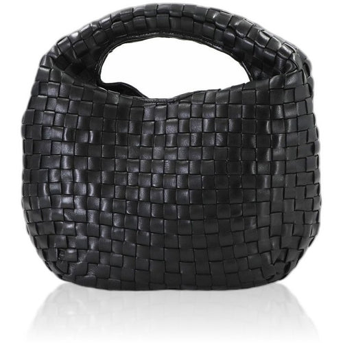 Bottega Veneta Intrecciato Hobo Hand Leather Black