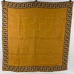 Fendi Scarf Brown Silk Vintage — view 2