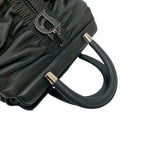 Christian Dior Karenina CD Logo Charm Hardware Leather Tote Black — view 5