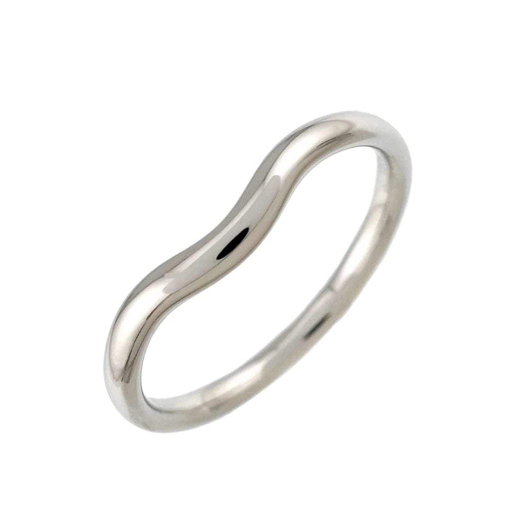 Tiffany & Co Curved Band Ring Pt Platinum