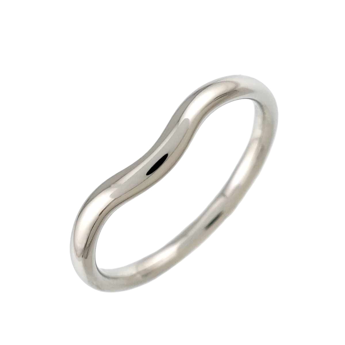 Tiffany & Co Curved Band Ring Pt Platinum