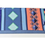 Hermes Twillye Scarf Silk Twill Medor Motif Blue Multi — view 8