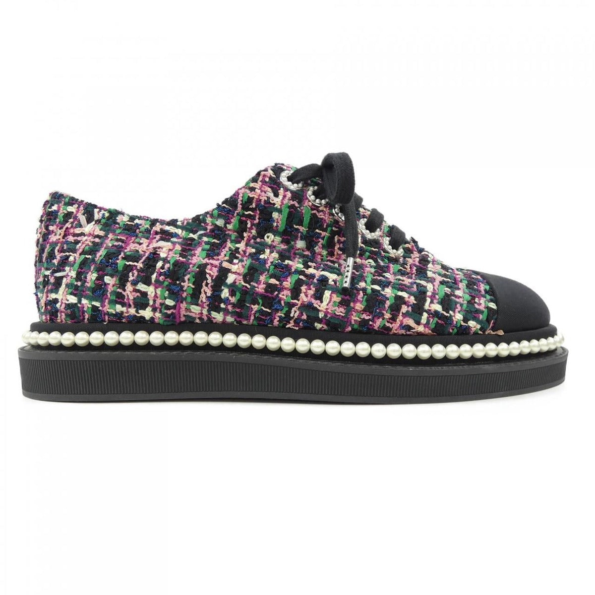 Chanel Size 37 Black Sneakers