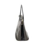 Celine Zip Top Handle Black Brown Macadam Canvas — view 3