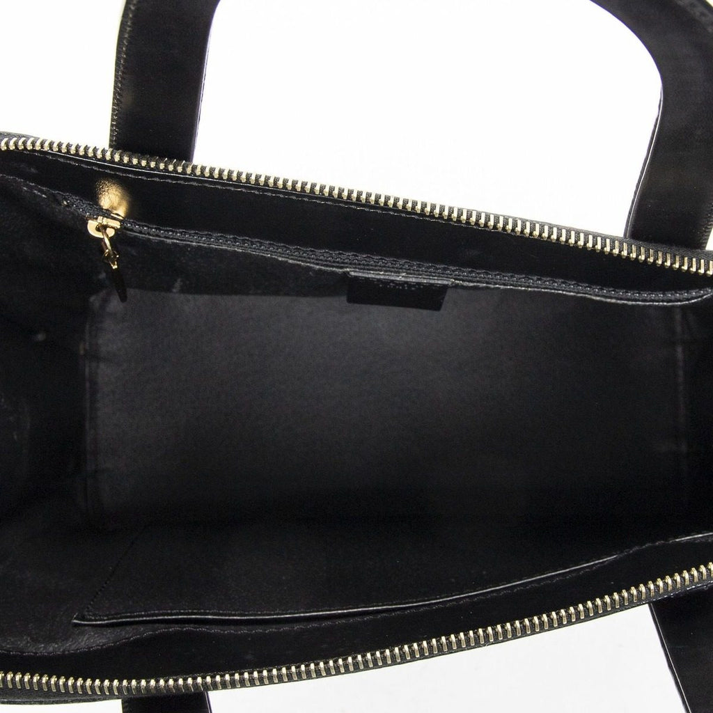 Celine Zip Top Handle Black Brown Macadam Canvas — view 9