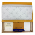 Louis Vuitton Wallet White Taigarama Portefeuille Brazza