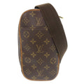 Louis Vuitton Pochette Gange Monogram Brown Body Bag Waist 0484