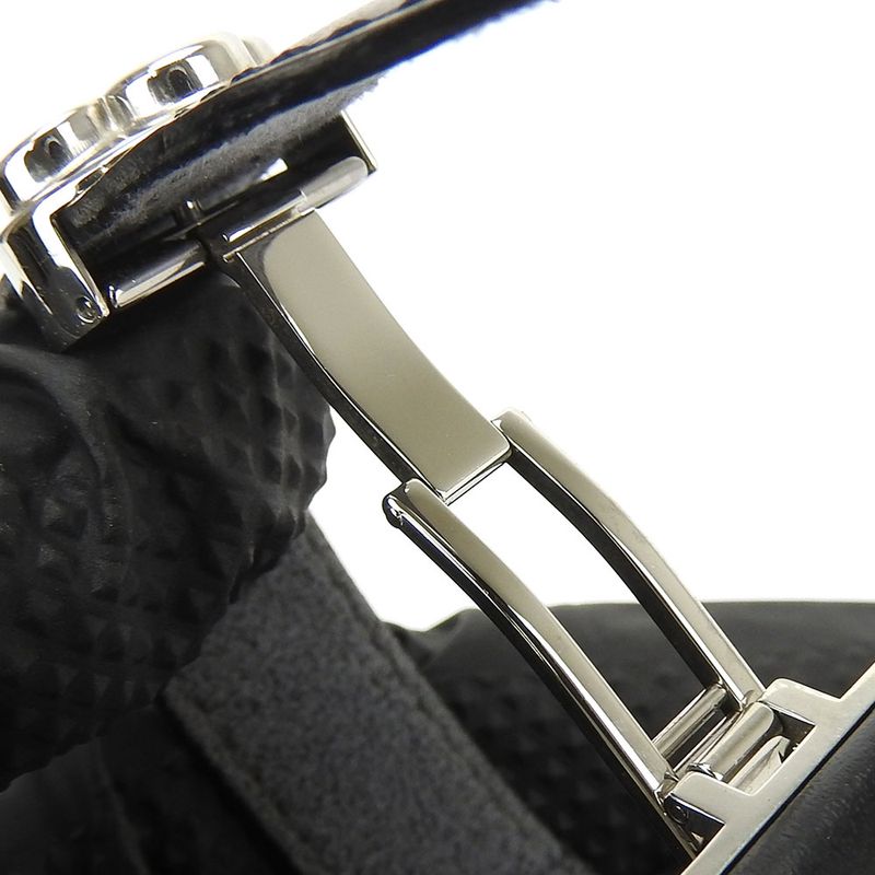 Louis Vuitton Bracelet Vu Good Luck Leather Black Silver Hardware — view 7