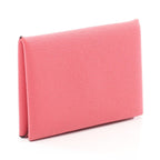 Hermes Coin Case Calvi Rose Azale — view 2