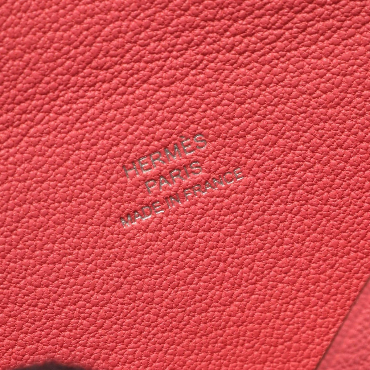Hermes Coin Case Calvi Rose Azale — view 5