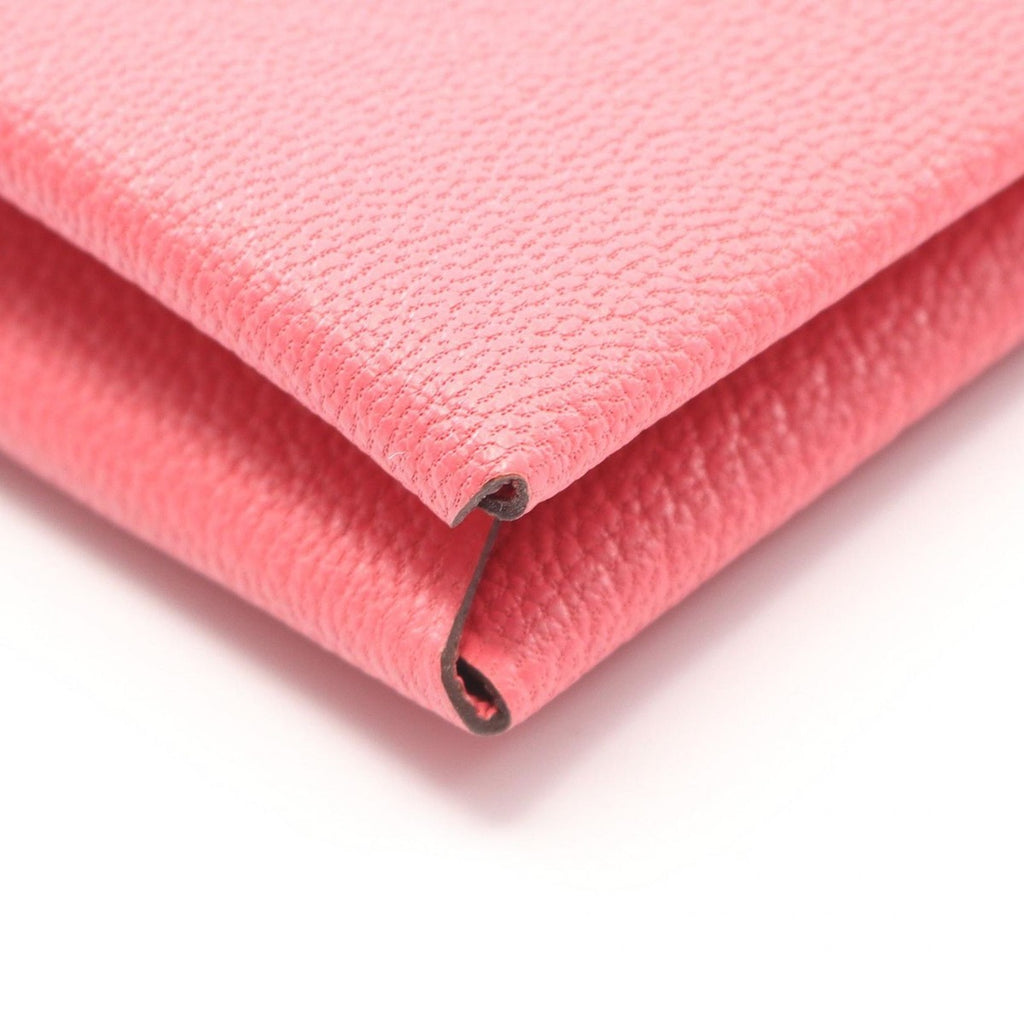 Hermes Coin Case Calvi Rose Azale — view 8
