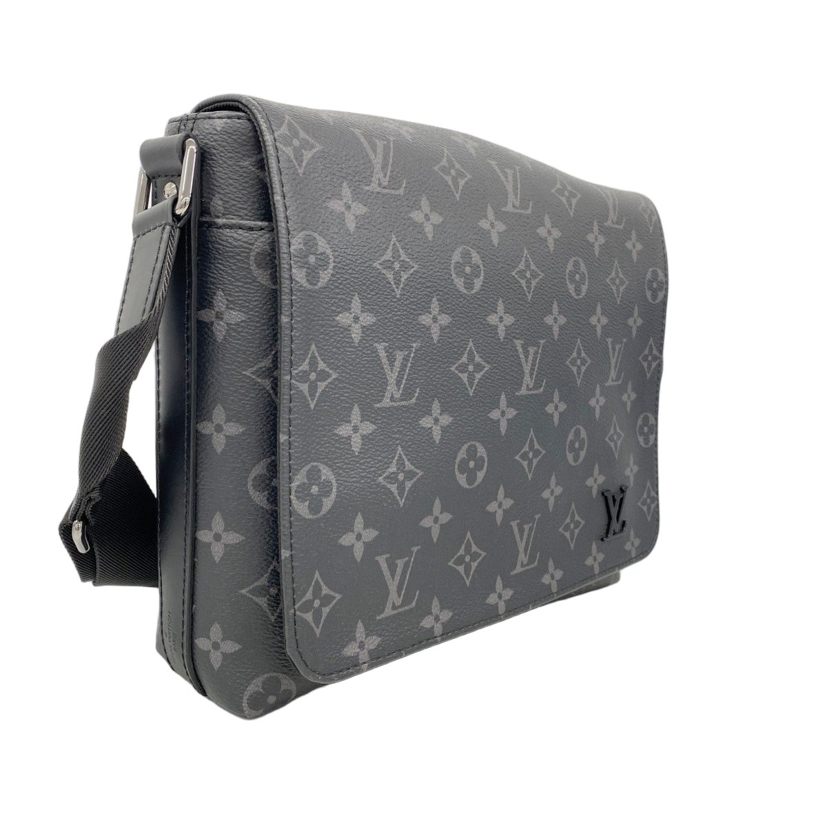 Louis Vuitton Shoulder Bag Monogram Eclipse District PM Black — view 2