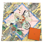 Hermes Carre 90 les Artisans D' Scarf 100% Silk Pink Box