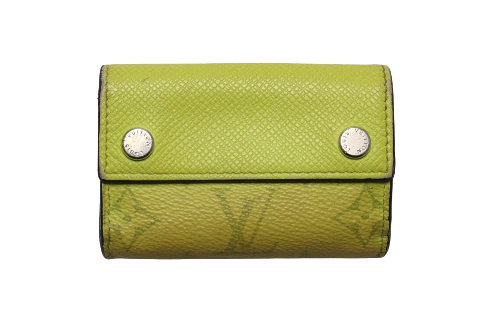 Louis Vuitton Taigarama Discovery Compact Leather Trifold Wallet