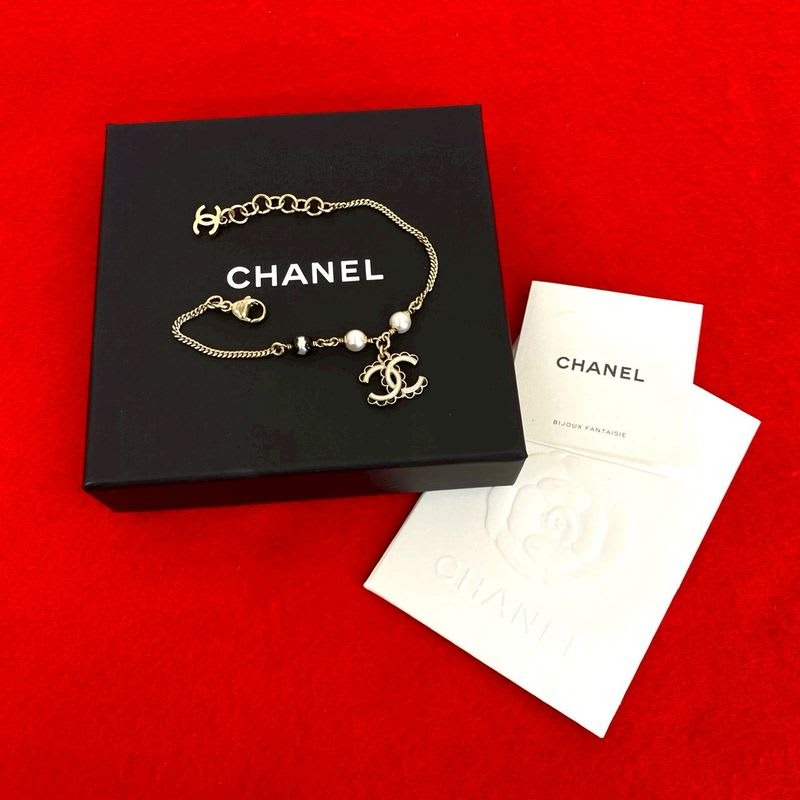 Chanel Coco Mark Pearl Motif Silver Plated Chain 24CB — view 2