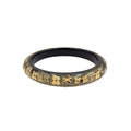 Louis Vuitton Bracelet Ankle John Color Stone Resin Clear Gold Black Bangle
