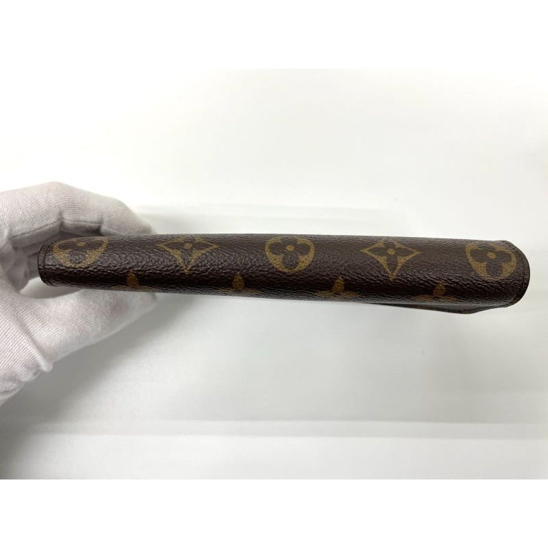 Louis Vuitton Monogram Portefeuille Emilie Zipper Long Wallet Brown — view 2