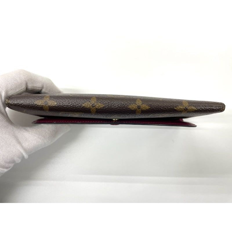 Louis Vuitton Monogram Portefeuille Emilie Zipper Long Wallet Brown — view 3