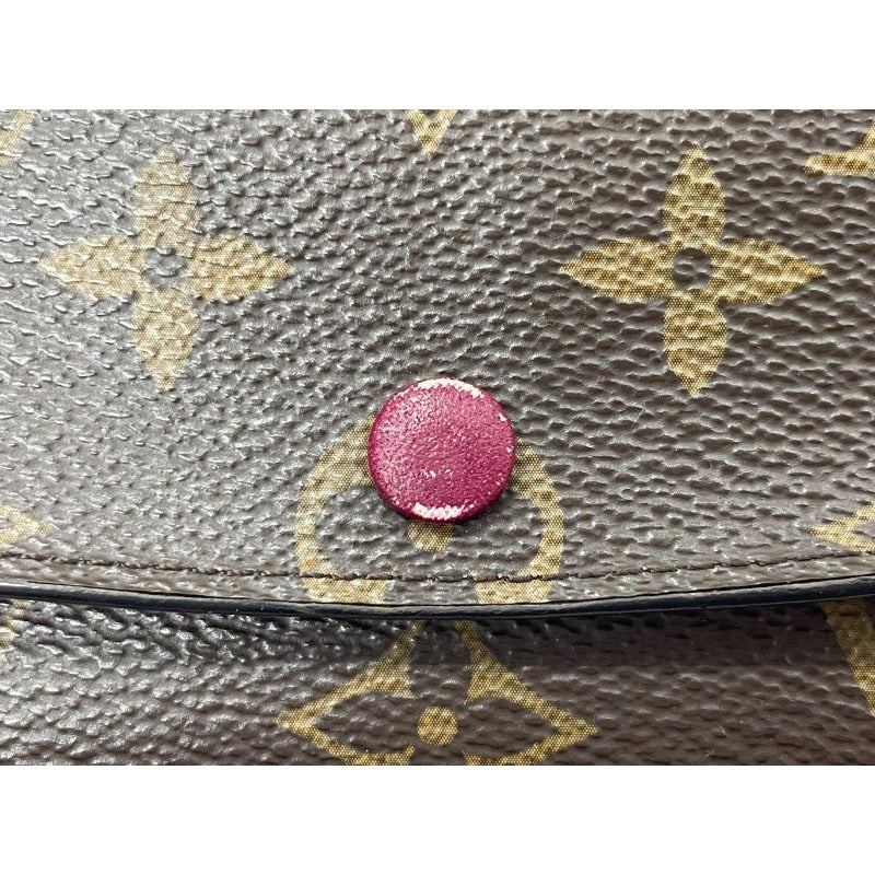 Louis Vuitton Monogram Portefeuille Emilie Zipper Long Wallet Brown — view 6