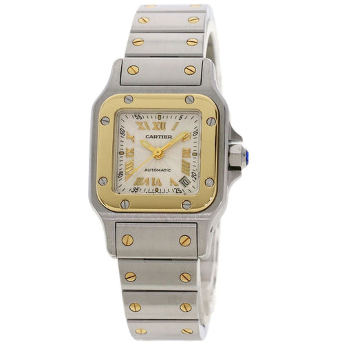 Cartier Santos Galve SM Anniversary Model Watch SS Yellow
