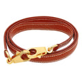 Hermes Brick Gold Chevre Kelly Shoulder Strap
