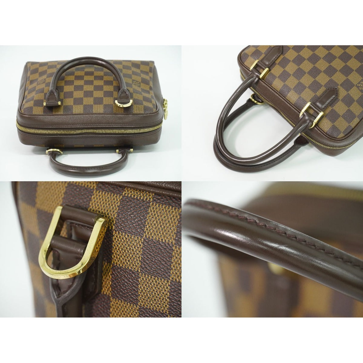 Louis Vuitton LV Brera Damier Ebene Handbag Brown — view 6