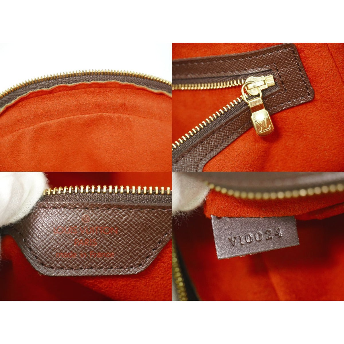 Louis Vuitton LV Brera Damier Ebene Handbag Brown — view 9