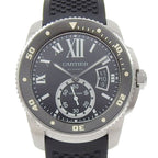 Cartier Calibur Diver Stainless Steel Rubber Watch