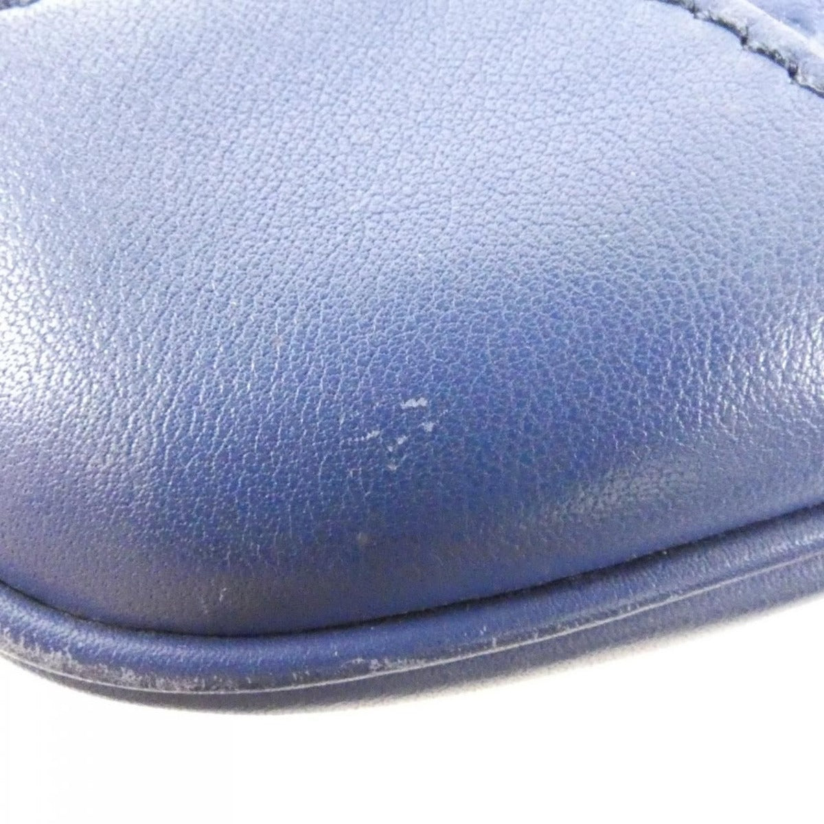 Gucci Shoulder Bag Leather Blue Dark — view 3