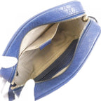 Gucci Shoulder Bag Leather Blue Dark — view 7
