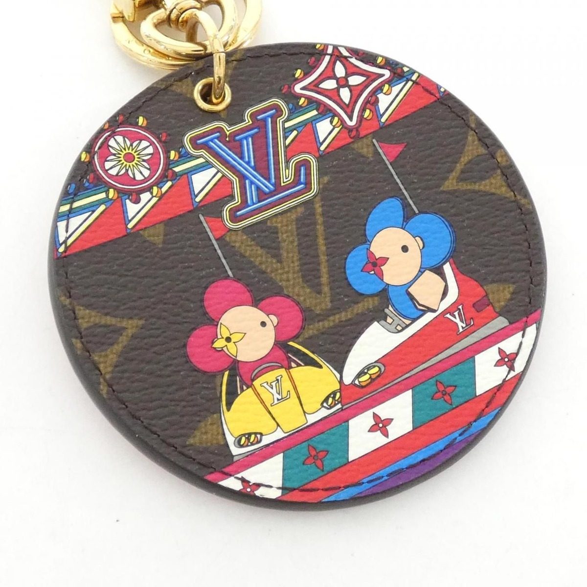 Louis Vuitton Monogram Porte Cles Illustre Vivienne Key Ring — view 3