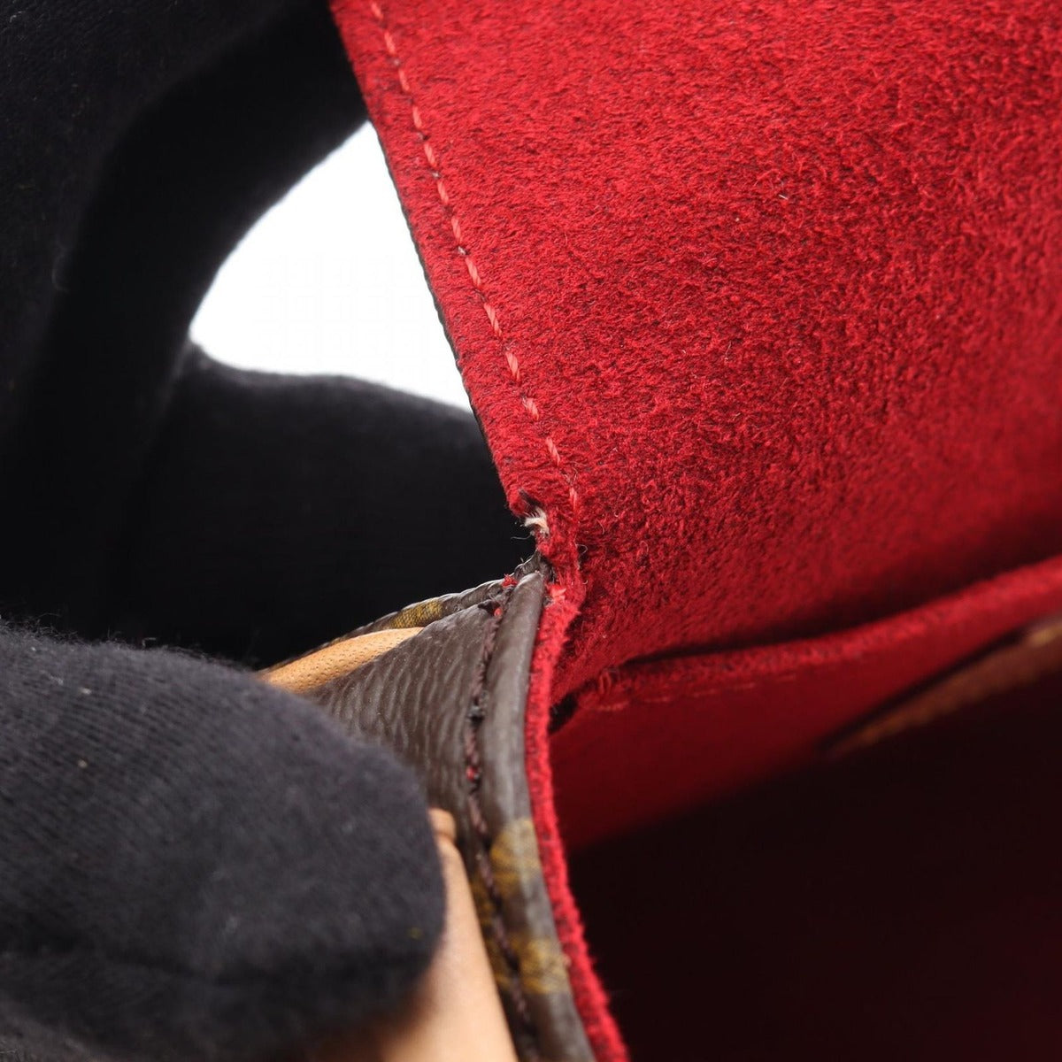 Louis Vuitton Shoulder Bag Tambourine Canvas Leather — view 6