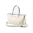 Gucci Tote Bag GG Supreme Canvas Medium Light Grey Beige — view 4
