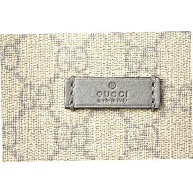 Gucci Tote Bag GG Supreme Canvas Medium Light Grey Beige — view 5