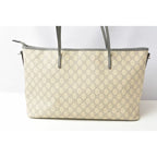Gucci Tote Bag GG Supreme Canvas Medium Light Grey Beige — view 7