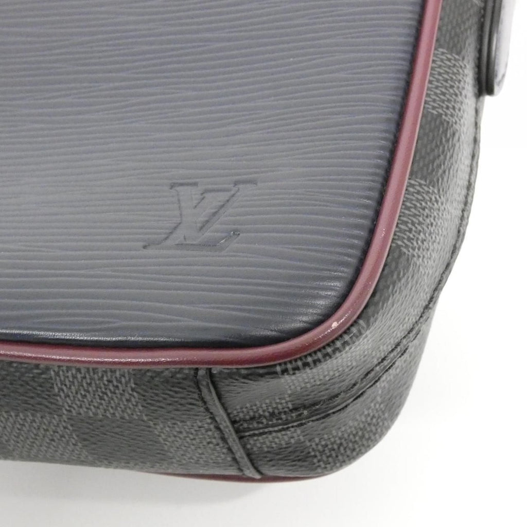 Louis Vuitton Epi Damier Graphite Danube Slim Shoulder Bag — view 4