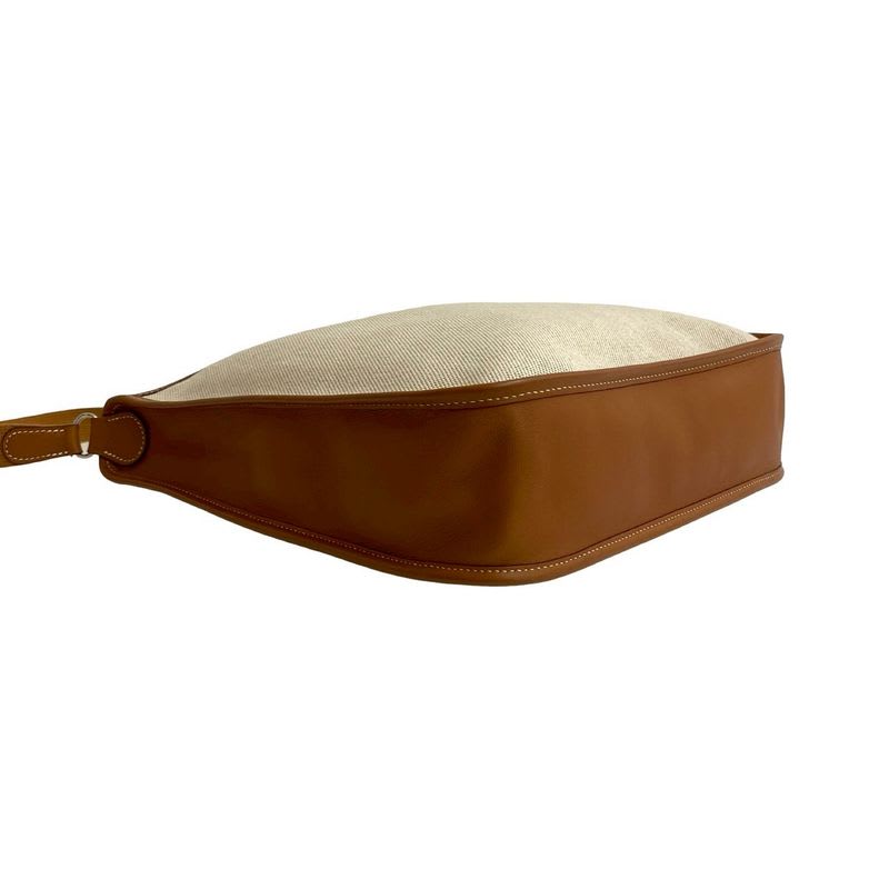 Hermes Vespa PM Toile Ash Buffalo Leather