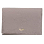 Celine 10 J813 bel.10 bl Grained Calfskin Card Case — view 2
