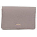 Celine 10 J813 bel.10 bl Grained Calfskin Card Case
