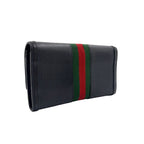 Gucci Ophidia Continental Wallet Leather Green Black Red Gold — view 2