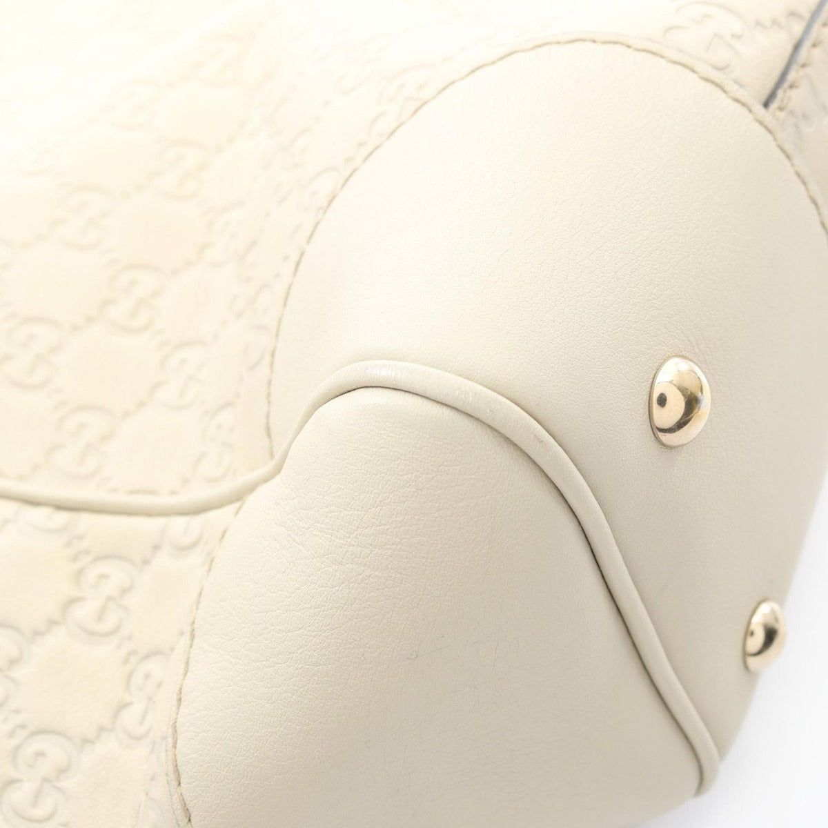 Gucci Tote Mayfair Guccissima Ivory Leather — view 8