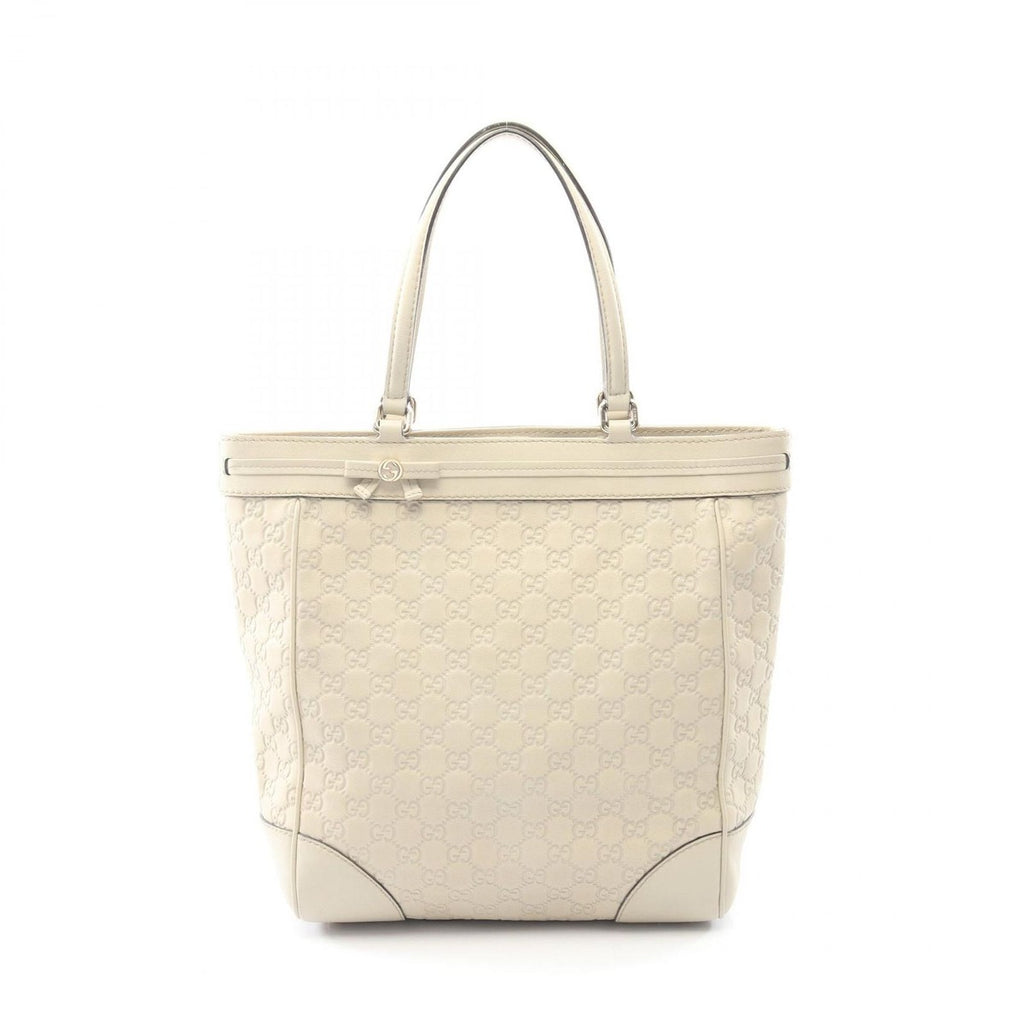 Gucci Tote Mayfair Guccissima Ivory Leather