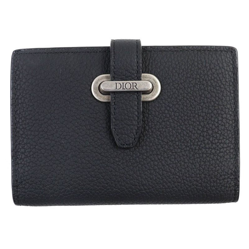 Dior 2 ken Normandie Logo Leather Card Holder — view 2