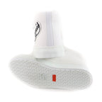 Hermes Iriko Logo Patch Canvas Leather Lace Up High Cut Sneakers White 37.5 — view 7
