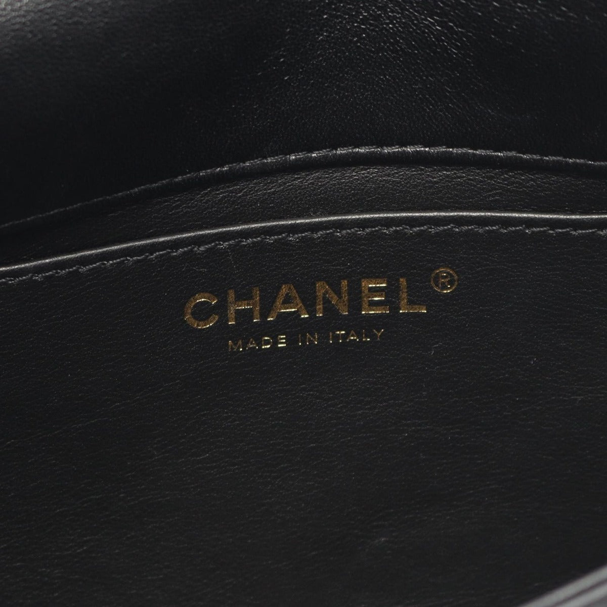 Chanel Shoulder Bag Quilted Black Lambskin Small — view 4
