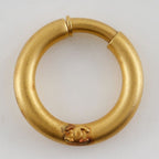 Chanel Coco Loop Vintage Gold Plated 22.6 g Earrings — view 6