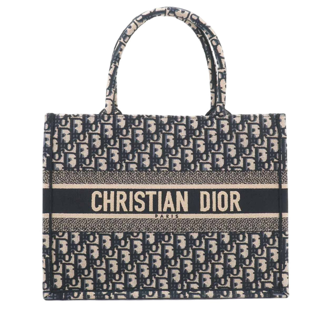Dior Oblique Book Tote Canvas Navy