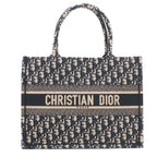 Dior Oblique Book Tote Canvas Navy