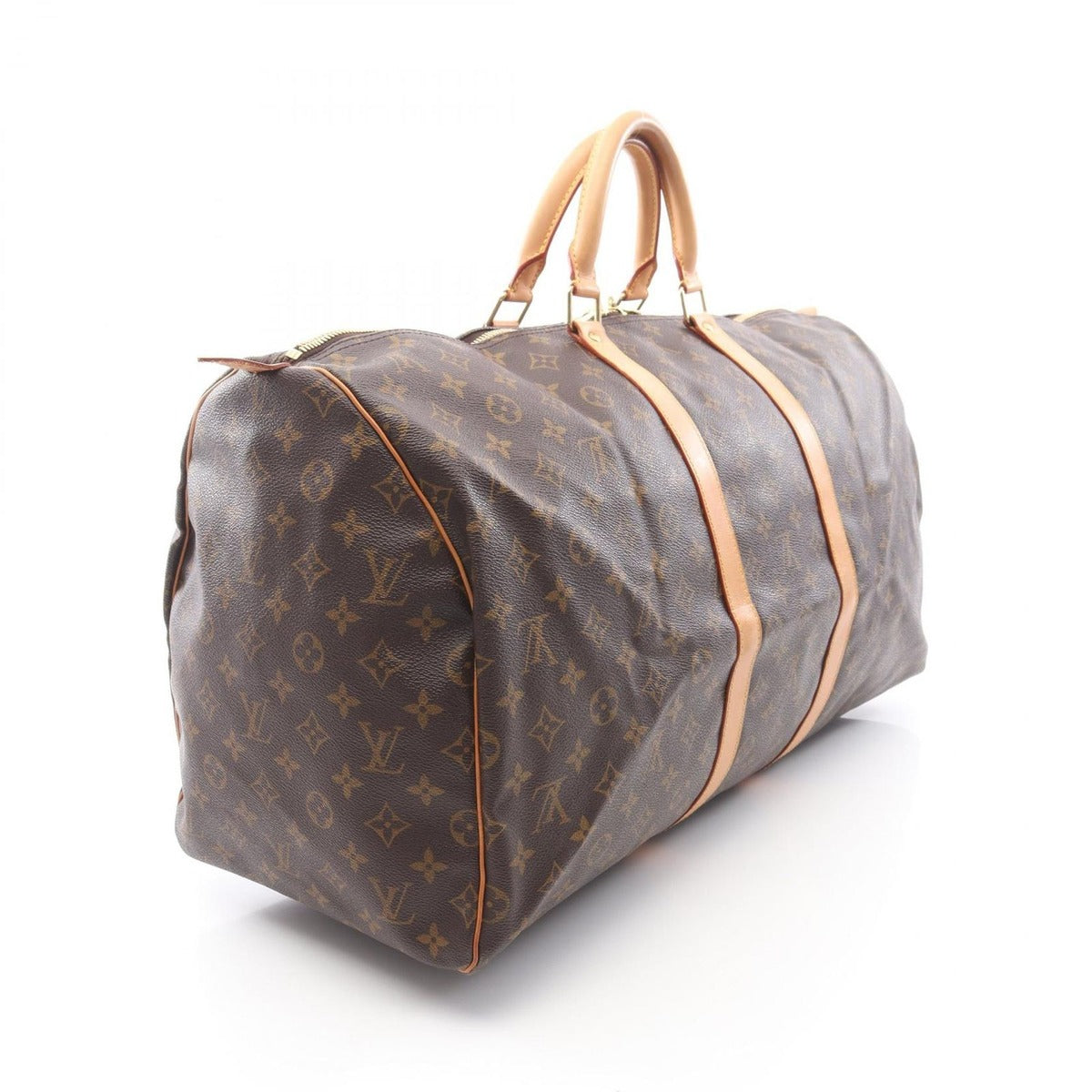 Louis Vuitton Boston Bag Keepall 55 Canvas Leather — view 2