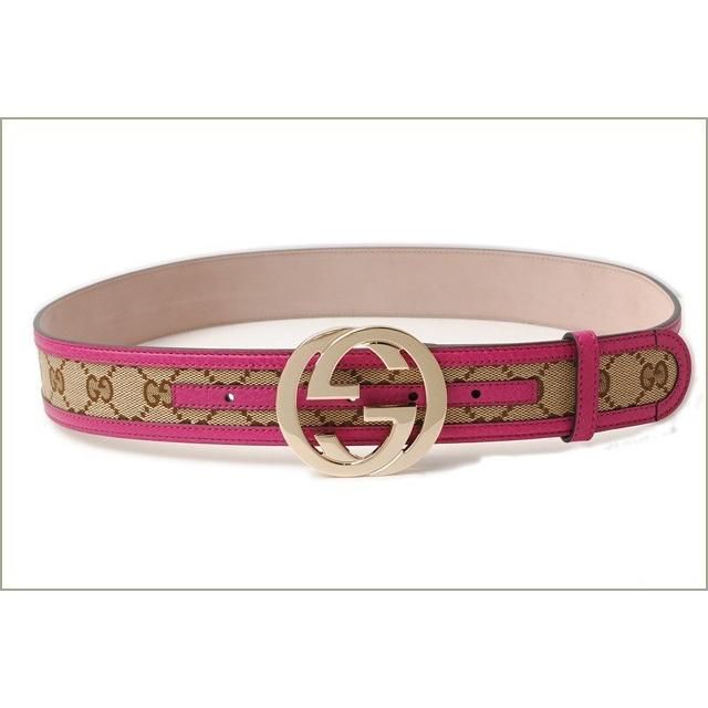 Gucci Belt GG Brown Beige Pink Fwcgg 8961 — view 7